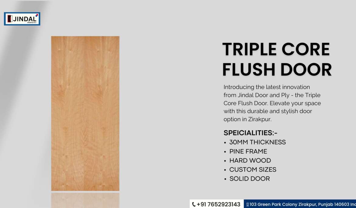 The Triple Core Flush Door