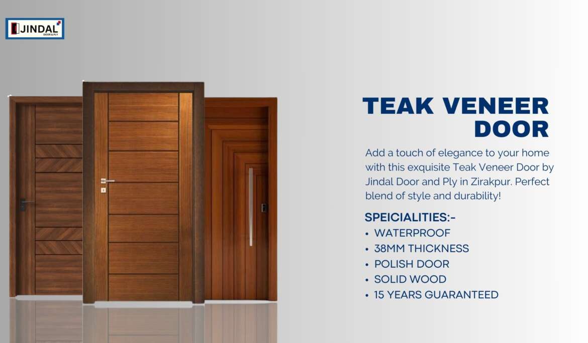 Teak Veneer Door