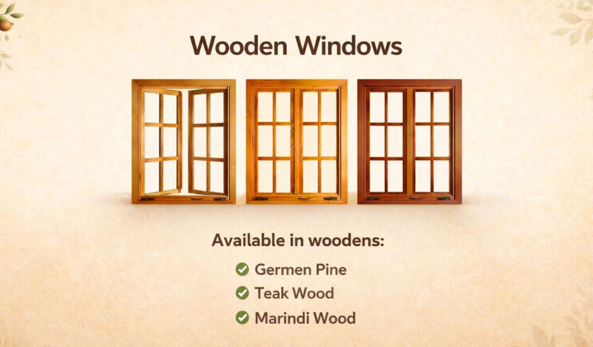 Wooden Windows in Zirakpur